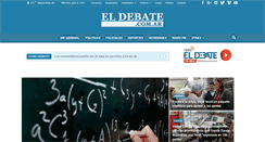 Desktop Screenshot of eldebate.com.ar