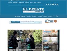 Tablet Screenshot of eldebate.com.ar